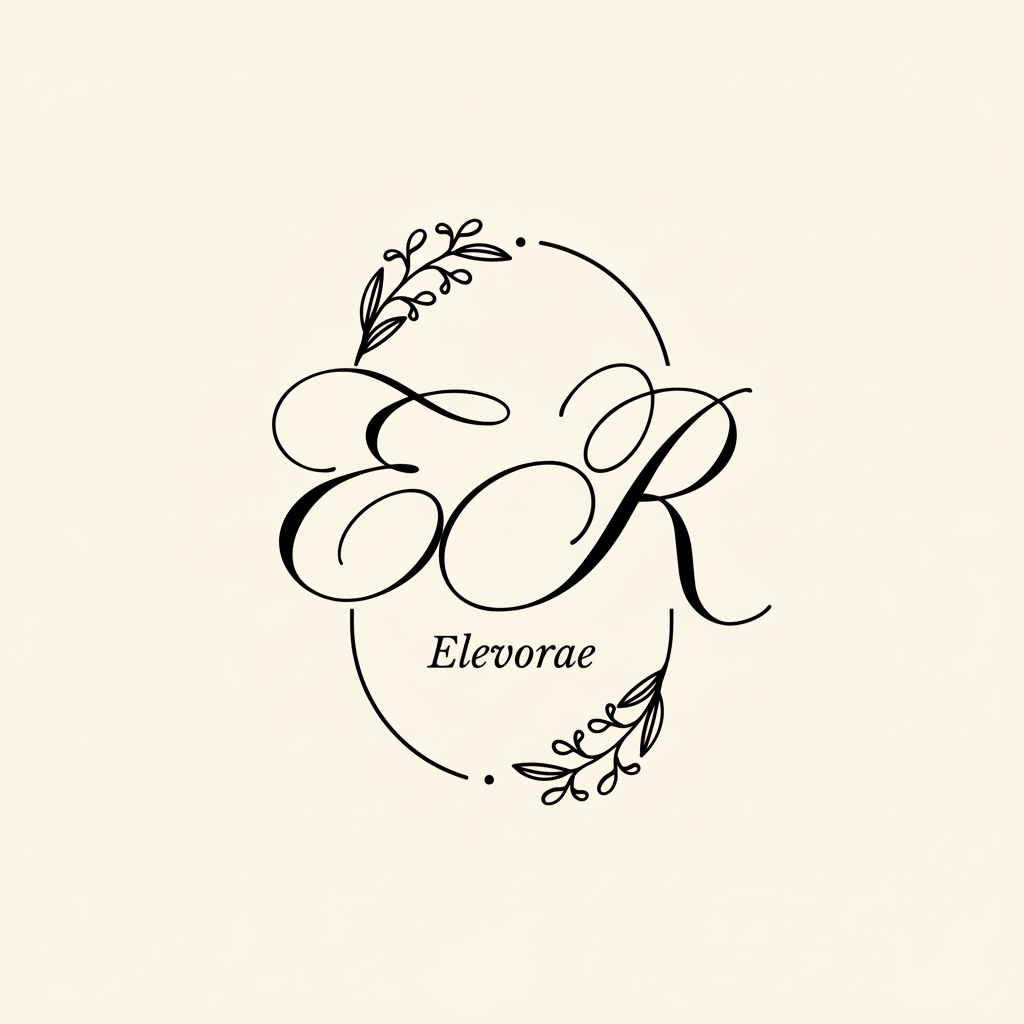 Elevorae Logo on Warm Ivory Background