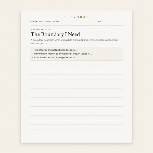 The Boundary I Need